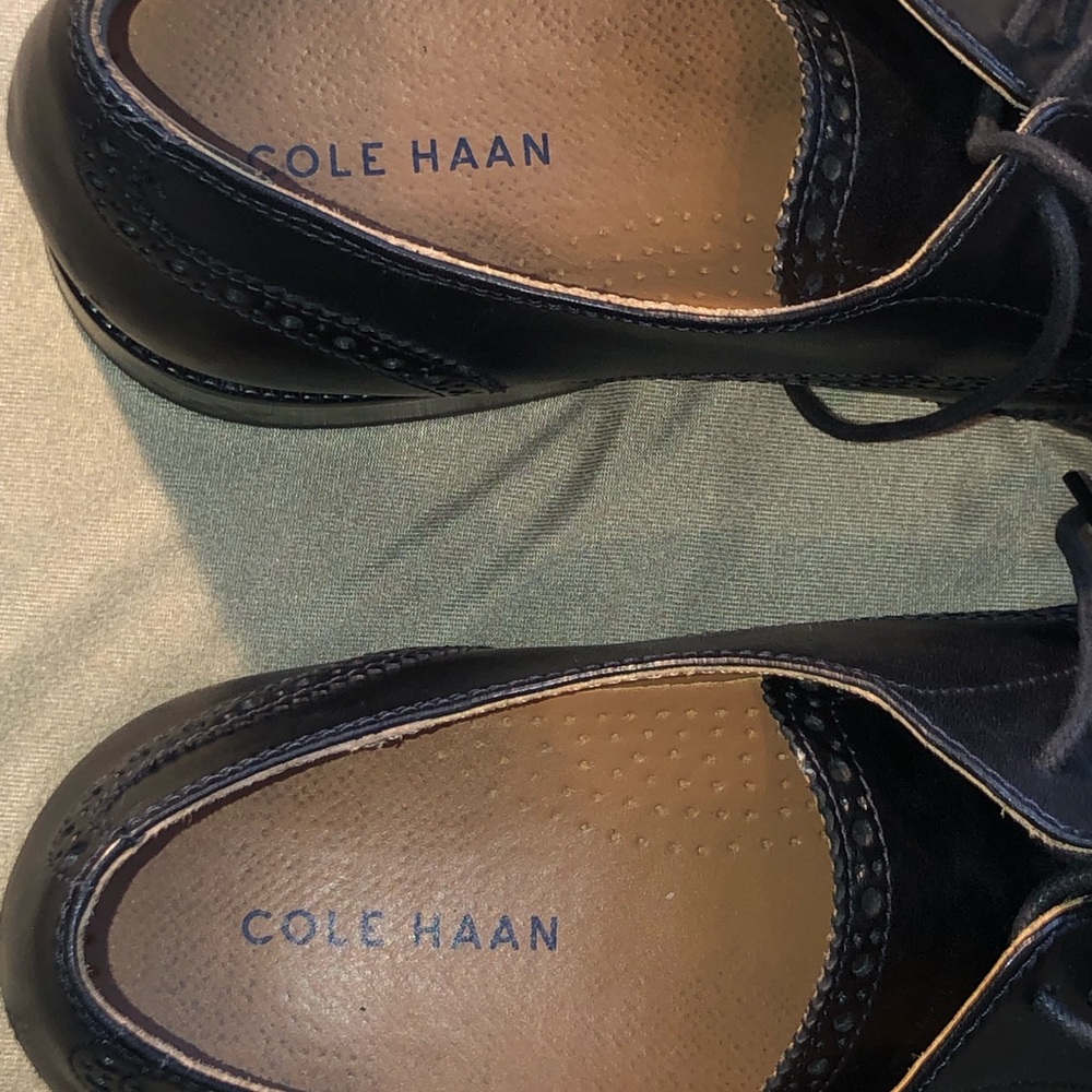 Men’s Cole Haan wing tip dress shoes size 13 - Picture 9 of 16